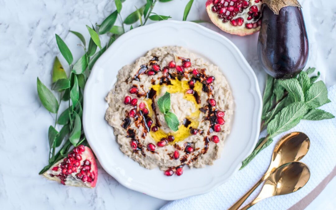 Baba ganoush or moutabal {متبل الباذنجان}